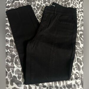 Tribal black jeans w split ankle sz 8